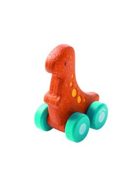 Plan Toys, Drewniany pojazd dinozaur - Rex