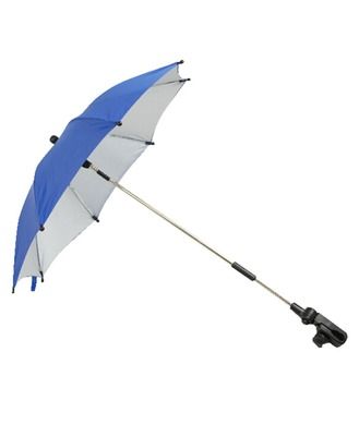 Poupy, parasolka przeciwsłoneczna do wózka spacerowego, niebieska