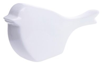 Ptaszek biały ceramiczny, duży 15.5-4-8 cm