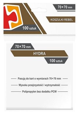 Rebel, koszulki na karty Hydra, 70-70 mm, 100 szt.