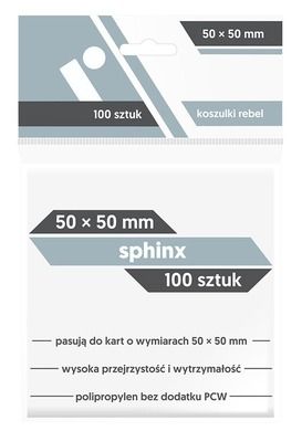 Rebel, koszulki na karty Sphinx, 50-50 mm, 100 szt.