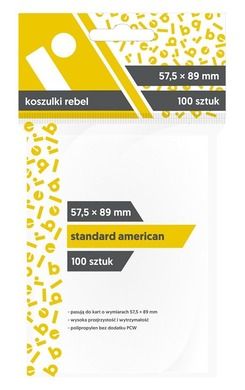 Rebel, koszulki na karty Standard American, 57,5-89 mm, 100 szt.