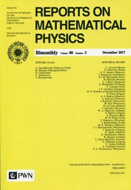 Reports on Mathematical Physics 80/3