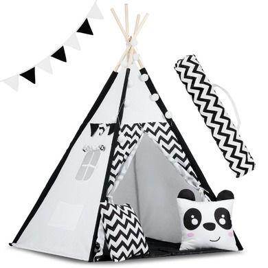 Ricokids, Tipi, namiot dla dzieci, biały, 120-120-160 cm