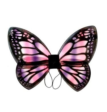 Skrzydła motyla, różowo-fioletowe, 56-42 cm