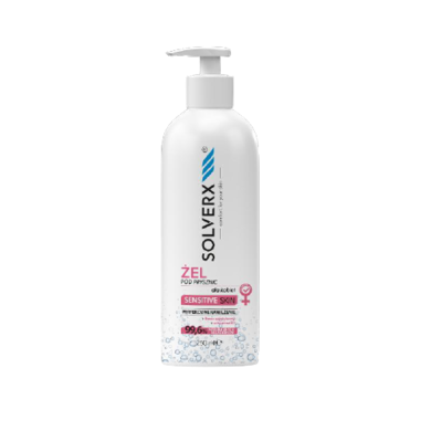 Solverx, Sensitive Skin, żel pod prysznic dla kobiet, 250 ml