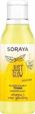 Soraya, Just Glow, złuszczający tonik rozświetlający z witaminą C i kwasem glikolowym, 1 szt.