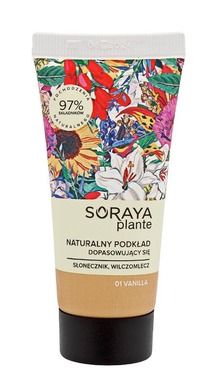 Soraya Plante, naturalny podkład dopasowujący się, nr 01 vanilla, 30 ml