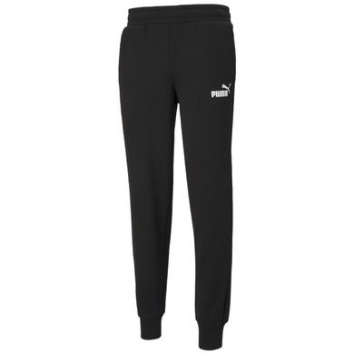Spodnie dresowe męskie, czarne, Puma Essentials Logo Pants