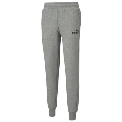 Spodnie dresowe męskie, szare, Puma Essentials Logo Pants
