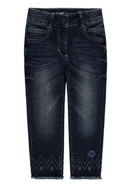 Spodnie jeansowe dziewczęce, ciemnoniebieskie, Kanz