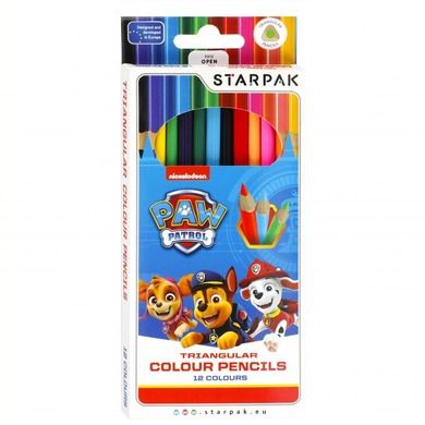 Starpak, Psi Patrol, kredki ołówkowe, 12 kolorów