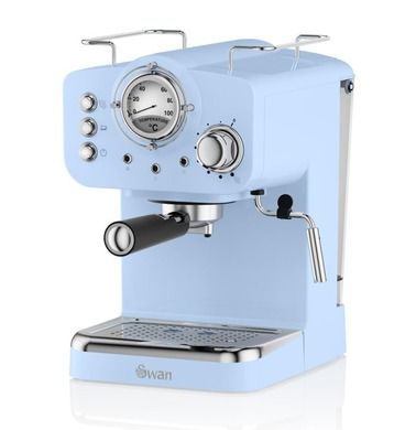 Swan, ekspres ciśnieniowy, Espresso Coffee Machine SK22110BLN, 1100W, niebieski