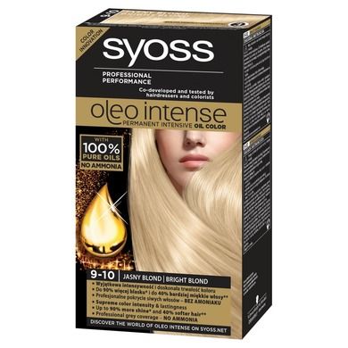 Syoss, Oleo, farba do włosów, jasny blond nr 9-10