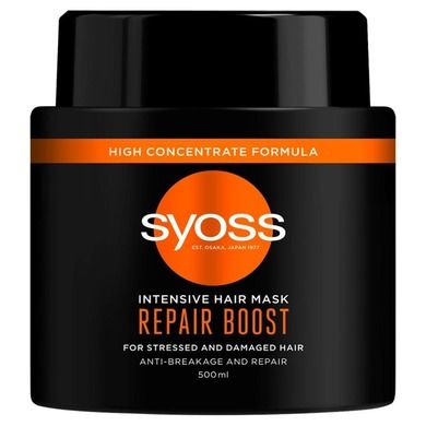 Syoss, Repair Therapy, maska do włosów, odbudowująca, 500 ml