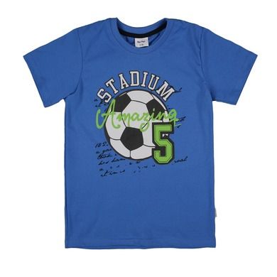 T-shirt chłopięcy, niebieski, piłka, Tup Tup