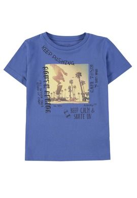T-shirt chłopięcy, niebieski, South Africa, Tom Tailor