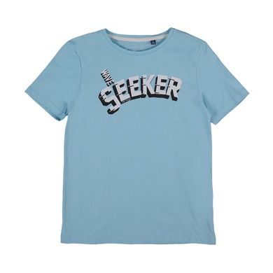 T-shirt chłopięcy, niebieski, Wave seeker, Tom Tailor