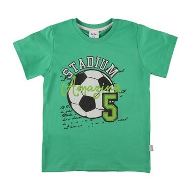 T-shirt chłopięcy, zielony, piłka, Tup Tup