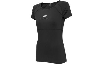 T-shirt damski, czarny, 4F Women's Functional T-shirt