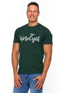 T-shirt męski, zielony, Moraj