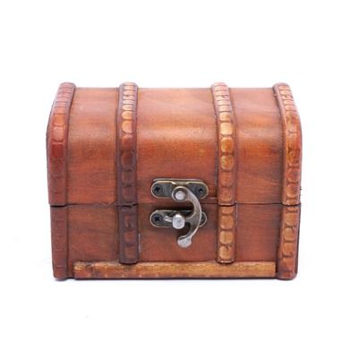 Tadar, kuferek drewniany, jasnobrązowy, 11.8-8-8 cm