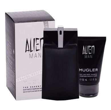 Thierry Mugler, Alien Man, zestaw, woda toaletowa, spray, 100 ml + żel pod prysznic, 50 ml