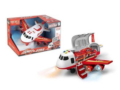 Toys 4 All, samolot strażacki ze światłem i dźwiękiem, 32 cm