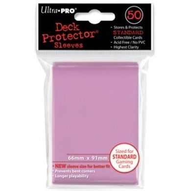 Ultra-Pro, koszulki na karty Deck Protector Solid Pink, różowe, 50 szt.