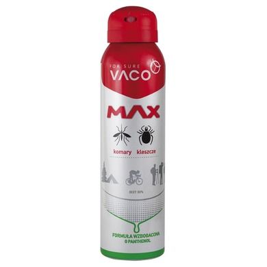 Vaco, Max Spray, na komary, kleszcze i meszki, 100 ml
