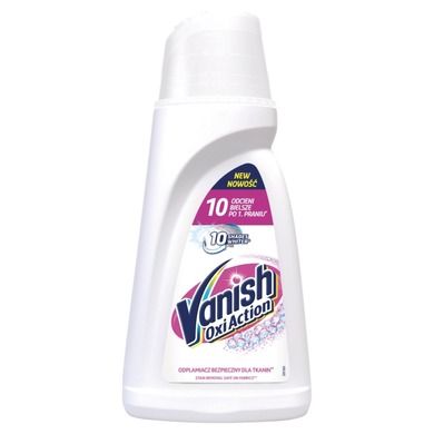 Vanish, Oxi Action, odplamiacz do białych tkanin w płynie, 1l
