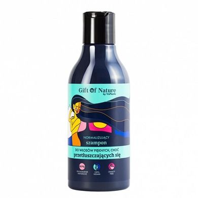 VisPlantis, Gift of nature, normalizujący szampon do włosów przetłuszczających się, 300 ml