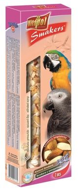 Vitapol, Smakers XXL, kolby migdałowe dla dużych papug, 250 g