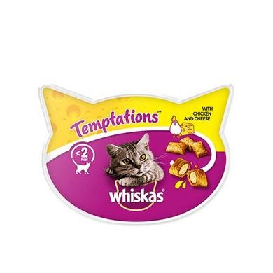 Whiskas, Temptation, przysmak dla kota, Kurczak z serem, 60 g
