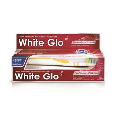 White Glo, Professional Choice, wybielająca pasta do zębów, 100 ml, zestaw ze szczoteczką