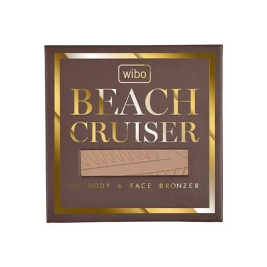 Wibo, Beach Cruiser HD Body & Face Bronzer, perfumowany bronzer do twarzy i ciała, 02 Cafe Creme, 22g