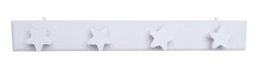 Wieszak biały z gwiazdkami średni, 60-5.5-8 cm