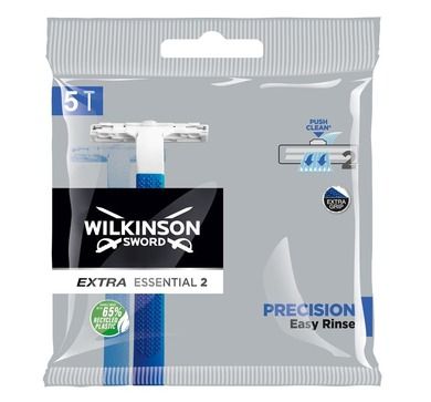 Wilkinson, Extra2 Precision, jednorazowe maszynki do golenia dla mężczyzn, 5 szt.