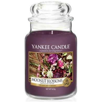 Yankee Candle, świeca zapachowa, duży słój, Moonlit blossoms, 623 g