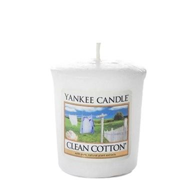 Yankee Candle, świeca zapachowa, sampler, Clean Cotton, 49g