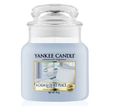 Yankee Candle, świeca zapachowa, średni słój, A Calm & Quiet Place, 411g