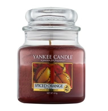 Yankee Candle, świeca zapachowa, średni słój, Spiced Orange, 411g