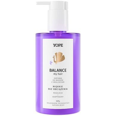 Yope, Balance My Hair, odżywka do włosów z emolientami, 300 ml