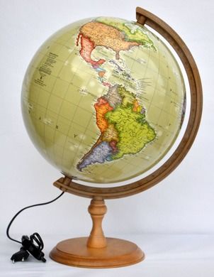 Zachem, globus polityczny, podświetlany, 320 mm