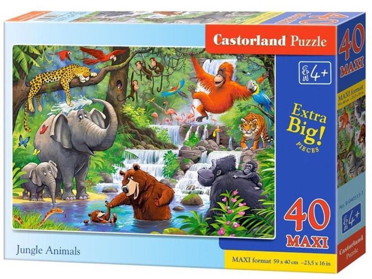 Castorland Zwierzeta W Dzungli Puzzle 40 Elementow Smyk Com