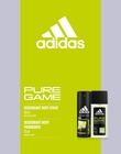 Adidas, zestaw prezentowy, pure game, dezodorant spray, 150 ml + dezodorant atomizer, 75 ml