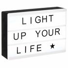 Atmosphera, lampa dekoracyjna z napisem, z podświetleniem, format A4, czarna