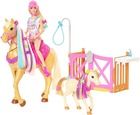 Barbie, Koniki, Stylizacja i opieka, zestaw z lalką i akcesoriami