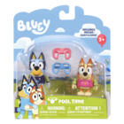 Bluey, Zabawa Na Basenie, figurki, zestaw z akcesoriami, 2 szt.