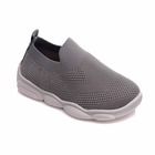 Buty sportowe dziecięce, szare, skórzana wkładka, Weestep